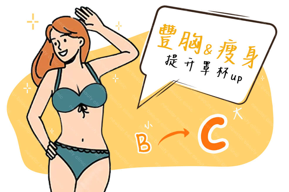 自體脂肪隆乳優點：抽取自體脂肪，豐胸兼瘦身