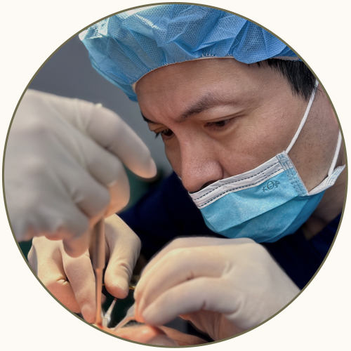 眼袋手術流程_手術畫面