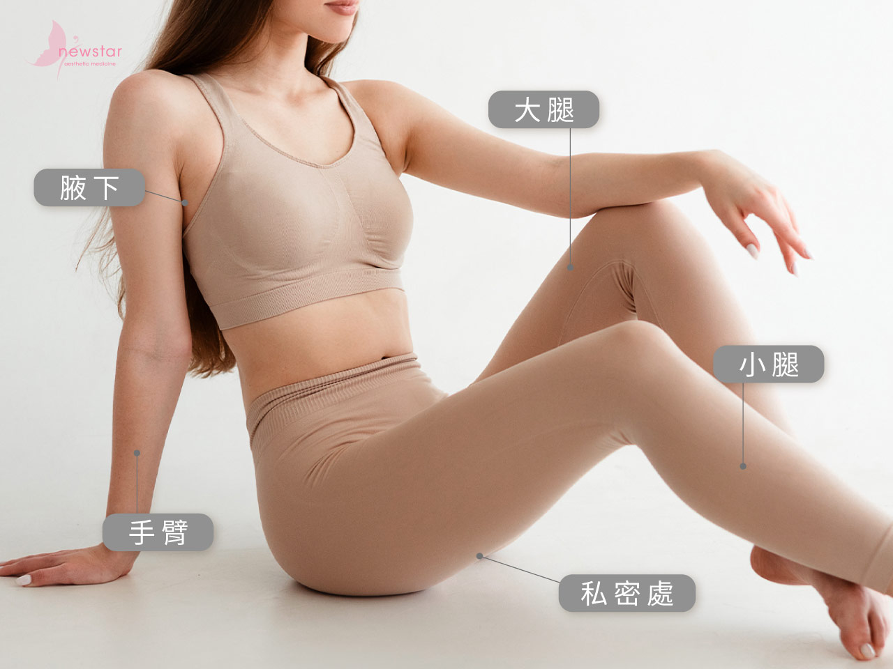 雷射除毛_女性除毛部位